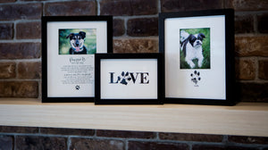 Special gifts with pictures and pawprints of pets for gift giving. 