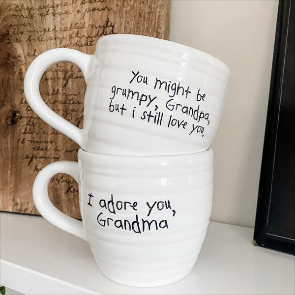 Custom etched mugs as Custom gifts for wife, girlfriend, husband, boyfriend, daughter, son, friends, grandparent, father, mother, grandmother, grandfather, family , special occasions, Christmas, holidays, memorials, valentines day, baby showers, weddings