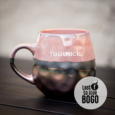 Drinkware (Ceramic) - Mug + Glass BOGO / metallic glazed mugs