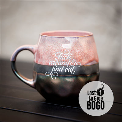 Drinkware (Ceramic) - Mug + Glass BOGO / metallic glazed mugs