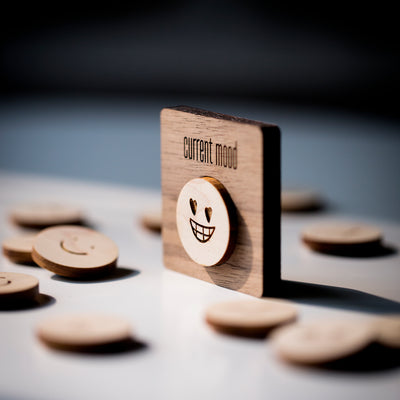 Magnets (Wood) - Interchangeable Mood (emoji)