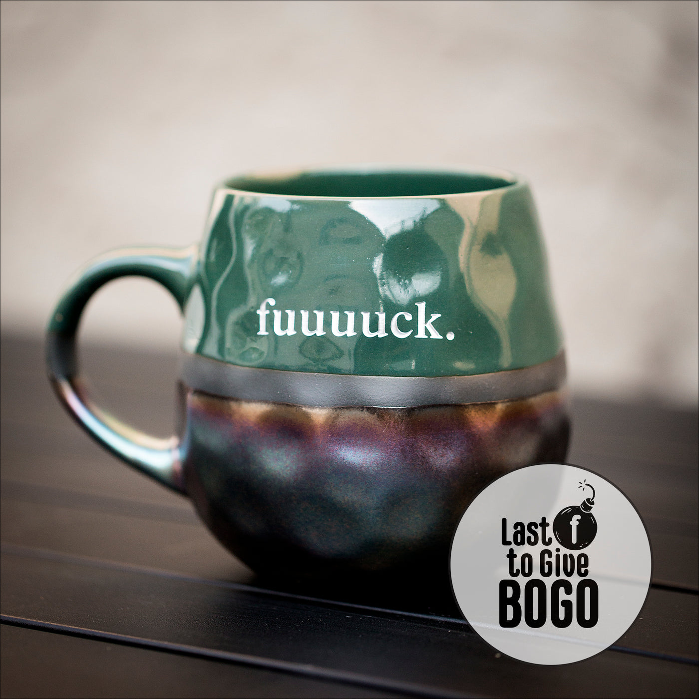 Drinkware (Ceramic) - Mug + Glass BOGO / metallic glazed mugs