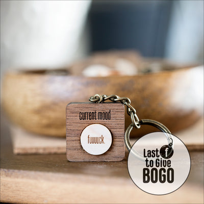 Keychain (Wood) - Mini Mood BOGO