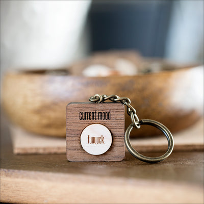 Keychain (Wood) - Mini Mood BOGO