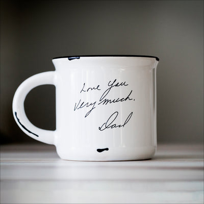 Drinkware (Ceramic) - Vintage Inspired Mug - Handwritten