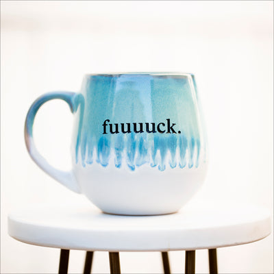 Drinkware (Stoneware) -  fuuuuck + fafo mugs / green