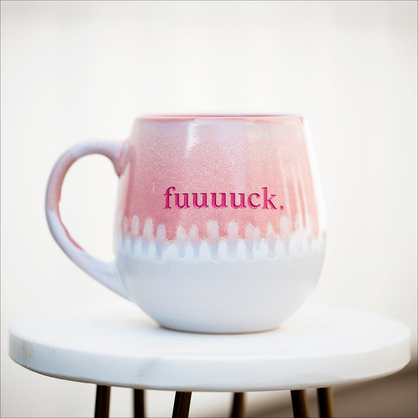 Drinkware (Stoneware) -  fuuuuck + fafo mugs / pink