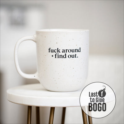 Drinkware (Ceramic) - Mug + Glass BOGO / Black + White Edition