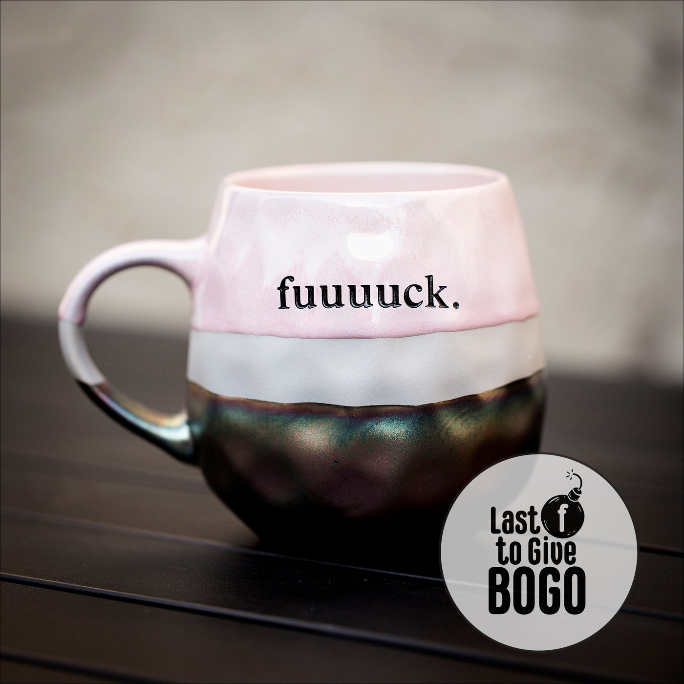 Drinkware (Ceramic) - Mug + Glass BOGO / metallic glazed mugs