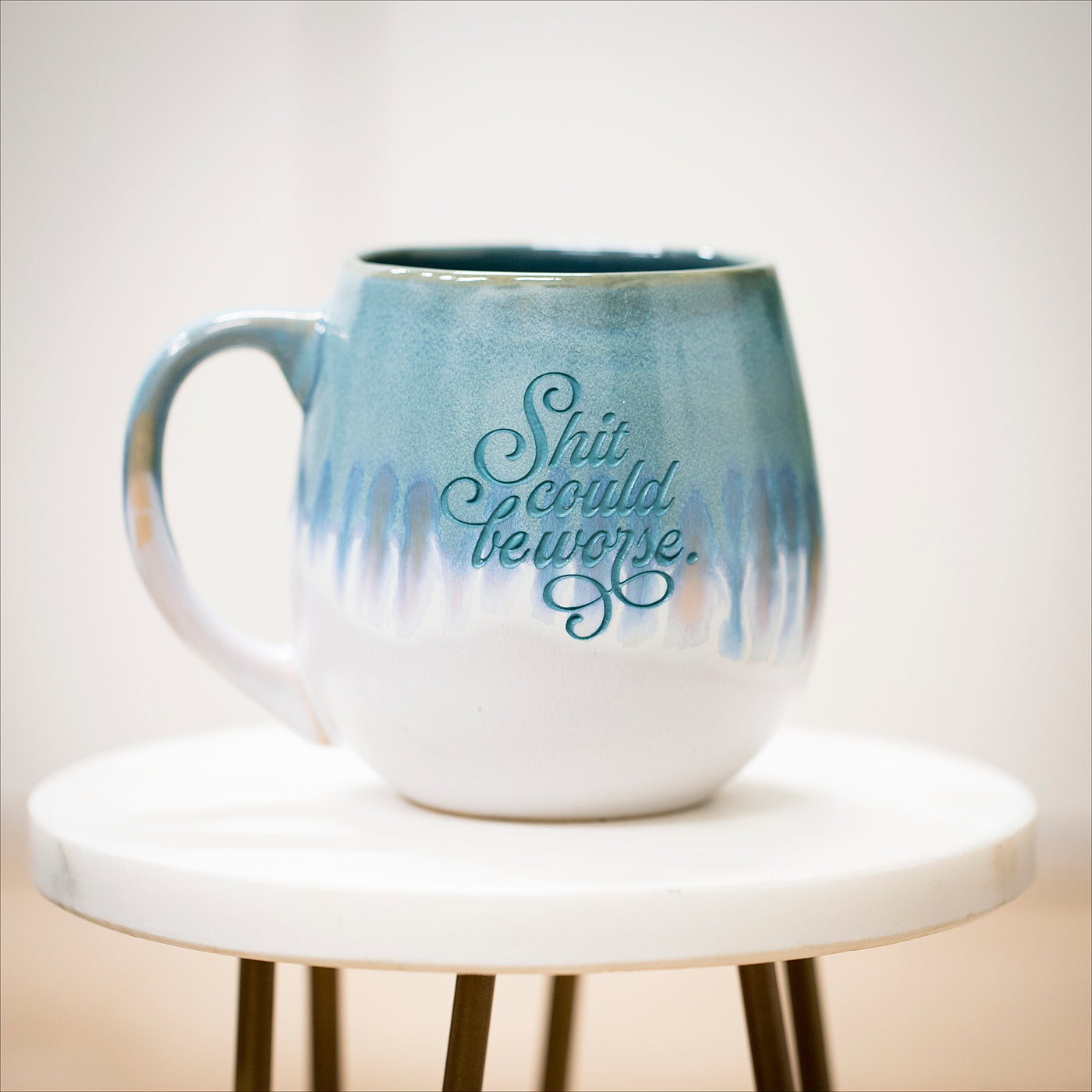 Drinkware (Stoneware) -  shit could be worse / green