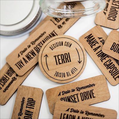 Token Jar (Wood) - A Date to Remember