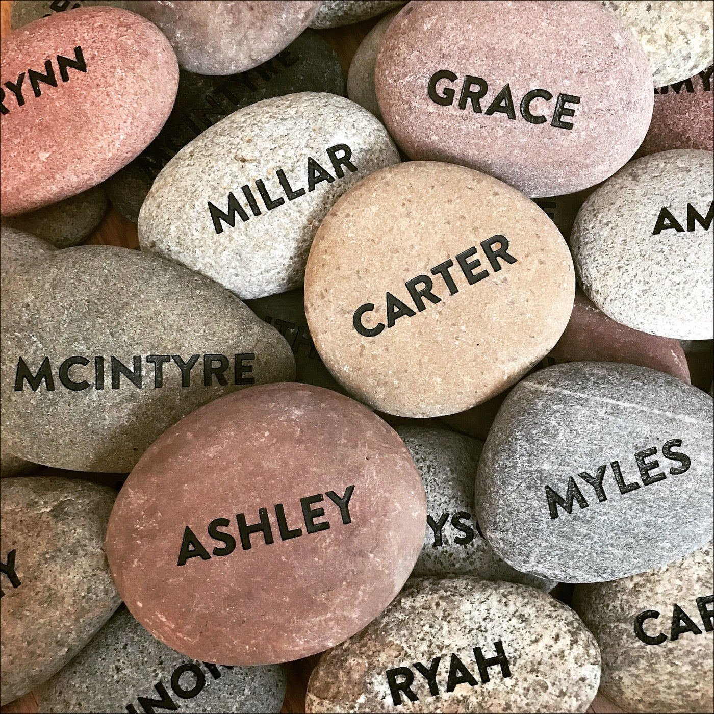 Stones (River Rock) - Family Rocks - Set 2