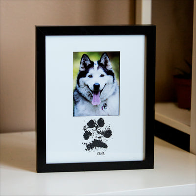 Framed Keepsake (Laminate) - Pawprint with Picture