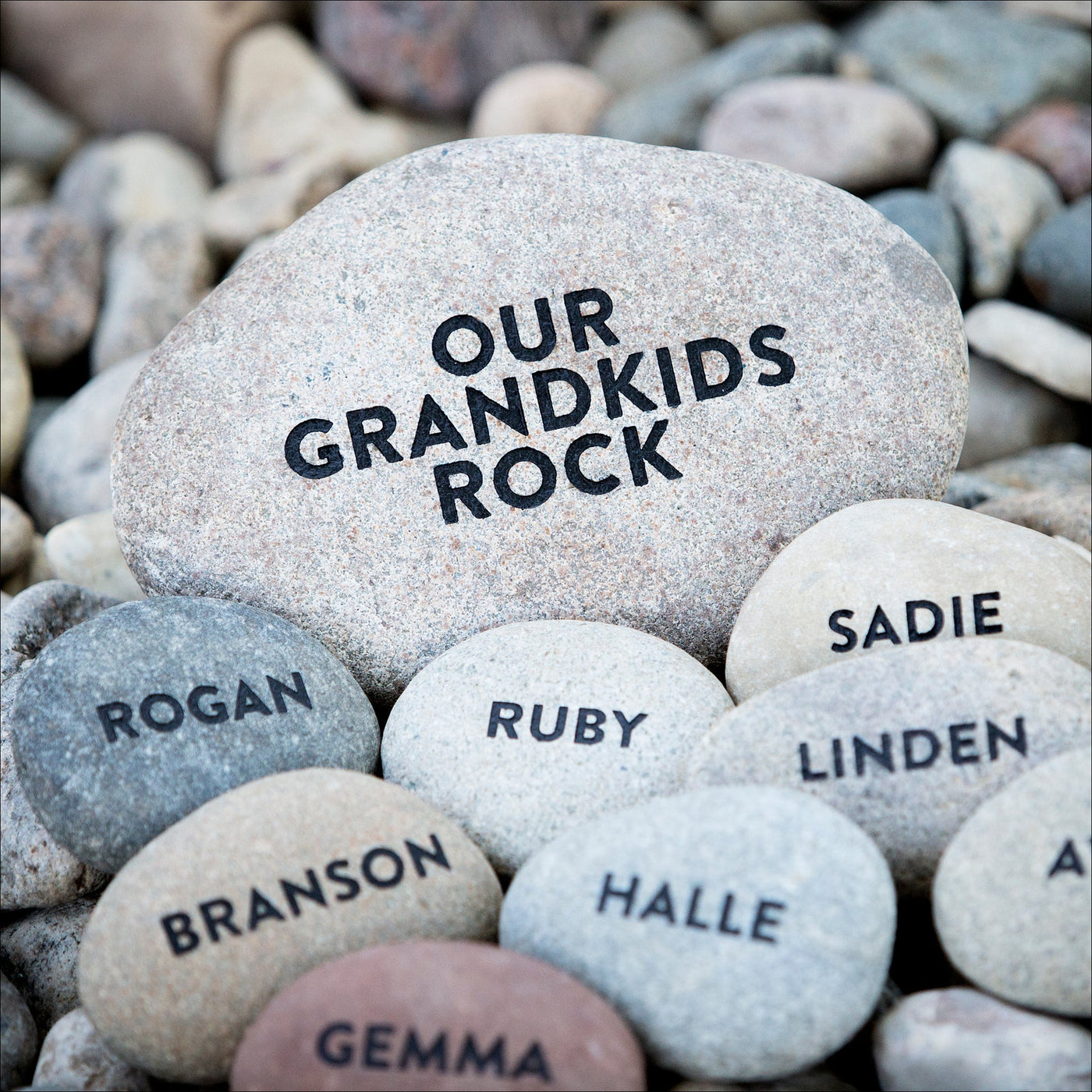 Stones (River Rock) - Family Rocks - Set 3