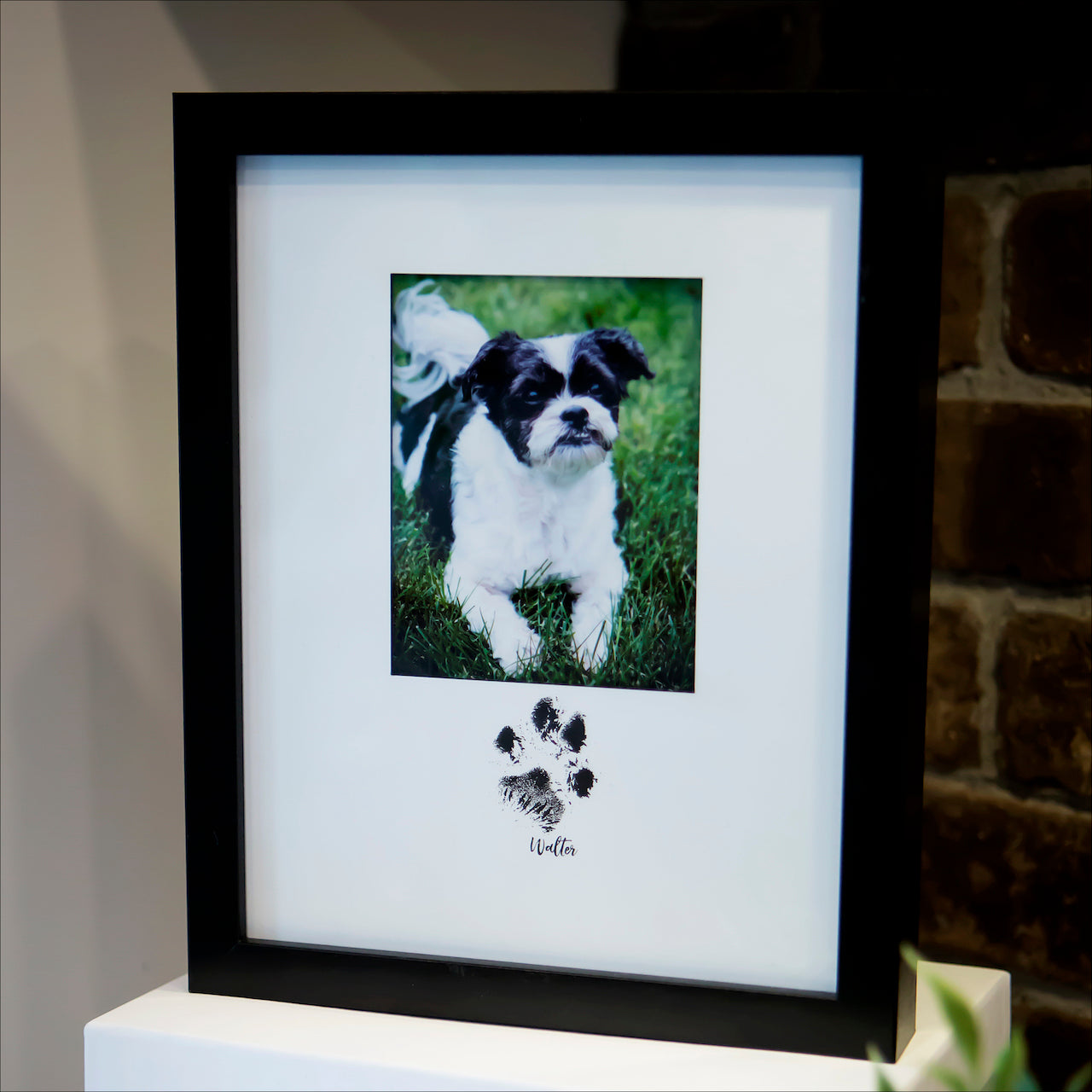 Framed Keepsake (Laminate) - Pawprint with Picture