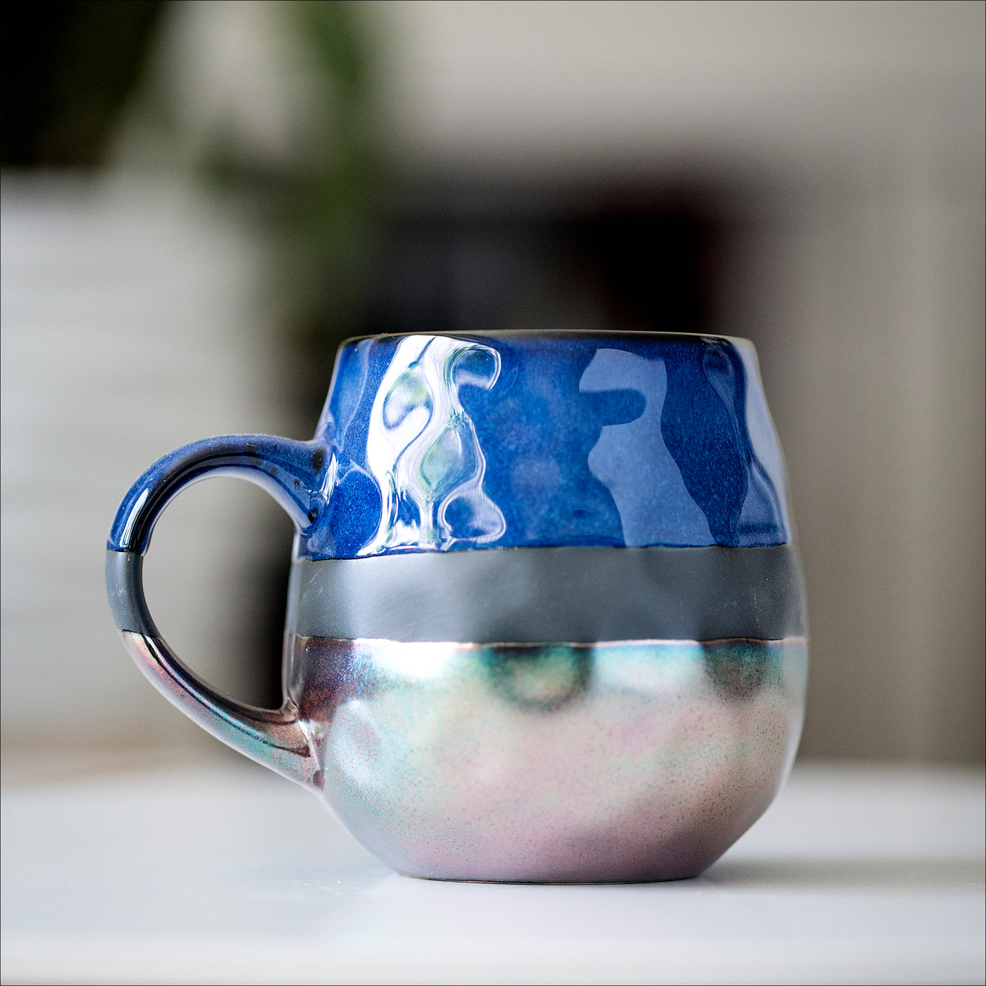 Drinkware (Ceramic) -  fuuuuck mug + blank space / ocean blue