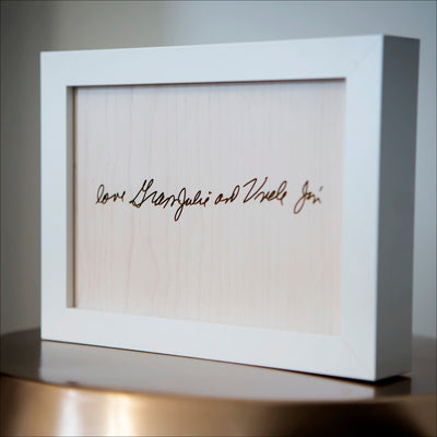 Framed Keepsake (Wood) - Signature