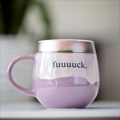 Drinkware (Ceramic) - fuuuuck mug + blank space / lilac bloom