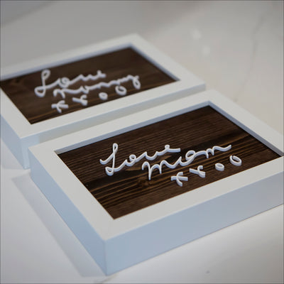 Framed Keepsake (Wood/Acrylic) - Signature