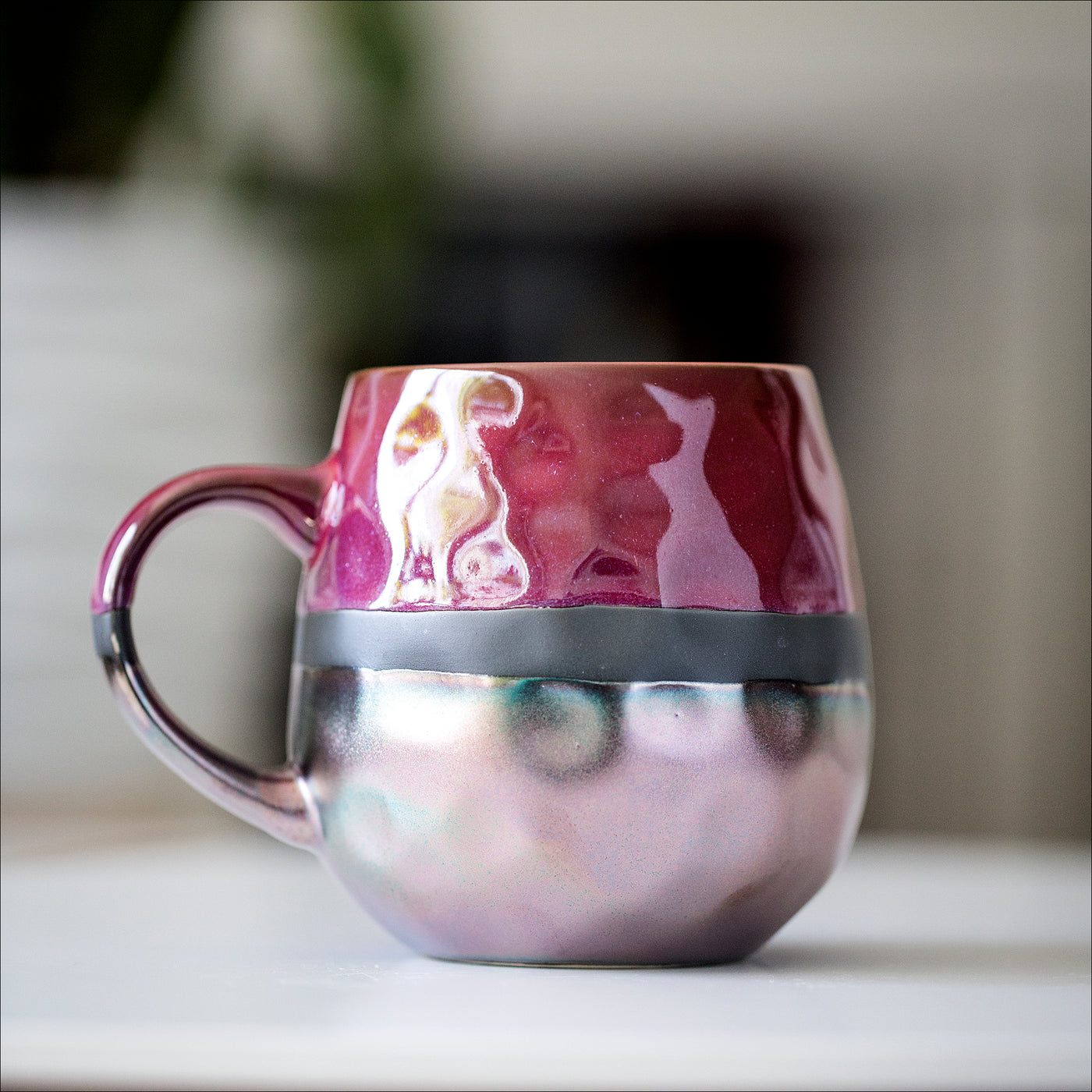 Drinkware (Ceramic) - fuuuuck mug + blank space / raspberry red