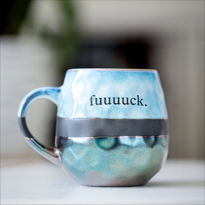 Drinkware (Ceramic) - fuuuuck mug + blank space / blue sky