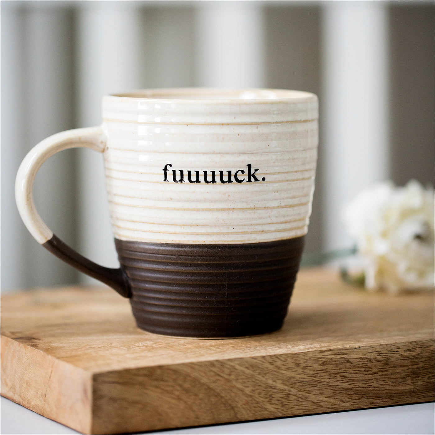 Drinkware (Ceramic) - fuuuuck mug / cream